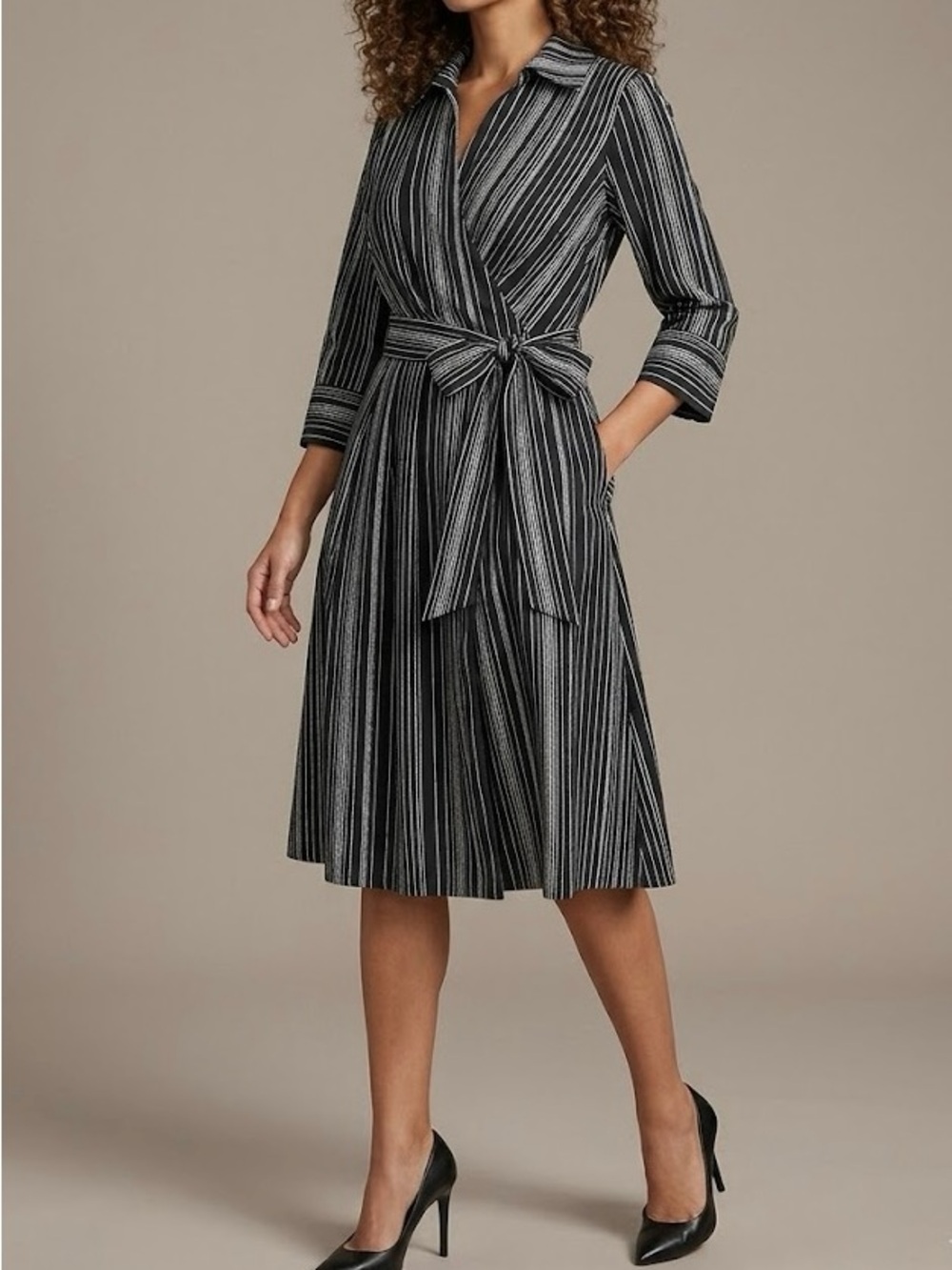 Marc New York Women’s 3/4 Sleeve Abstract
Fit + Flare Dress Size 10